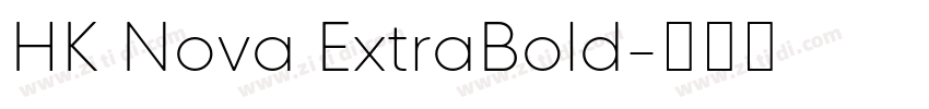HK Nova ExtraBold字体转换